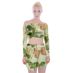 Peony 2507643 1920 Off Shoulder Top With Mini Skirt Set by vintage2030