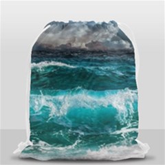 Waves 3975256 960 720 Drawstring Bag (small) by vintage2030