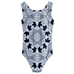 Seamless Pattern With Maple Leaves Kids  Cut-out Back One Piece Swimsuit by Vaneshart