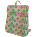 Abstract Seamless Pattern Flap Top Backpack View1