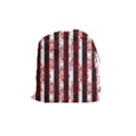Striped Roses Pattern Drawstring Pouch (Medium) View1