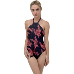 Fabric Pattern Dogstooth Go With The Flow One Piece Swimsuit by Vaneshart