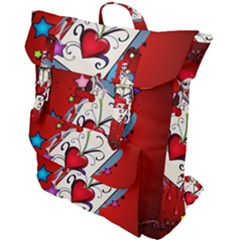 The Red Card Heart A With Fairy Buckle Up Backpack by FantasyWorld7