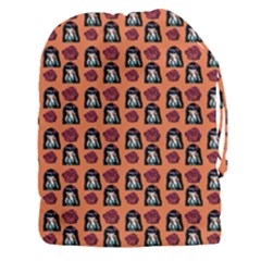 Girl Flower Pattern Apricot Drawstring Pouch (xxxl) by snowwhitegirl