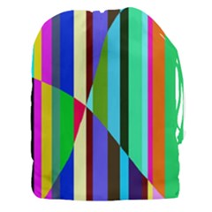 Stripes Interrupted Drawstring Pouch (xxxl) by bloomingvinedesign