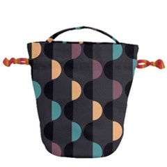 Abstract Background Modern Design Drawstring Bucket Bag by Wegoenart