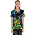 Night 1 1 Women s V-Neck Scrub Top View1