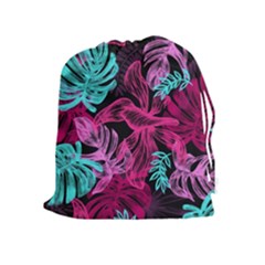 Leaves Drawstring Pouch (xl) by Sobalvarro