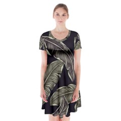Jungle Short Sleeve V-neck Flare Dress by Sobalvarro