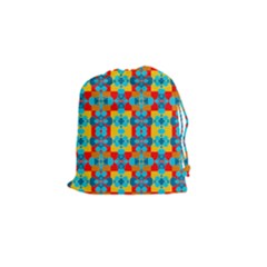 Pop Art  Drawstring Pouch (small) by Sobalvarro