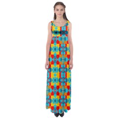 Pop Art  Empire Waist Maxi Dress by Sobalvarro
