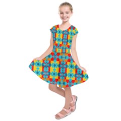 Pop Art  Kids  Short Sleeve Dress by Sobalvarro