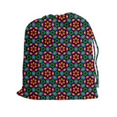 Pattern  Drawstring Pouch (xxl) by Sobalvarro