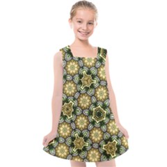 Pattern Background Texture Design Kids  Cross Back Dress by Wegoenart