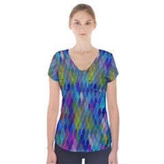 Background  Short Sleeve Front Detail Top by Sobalvarro