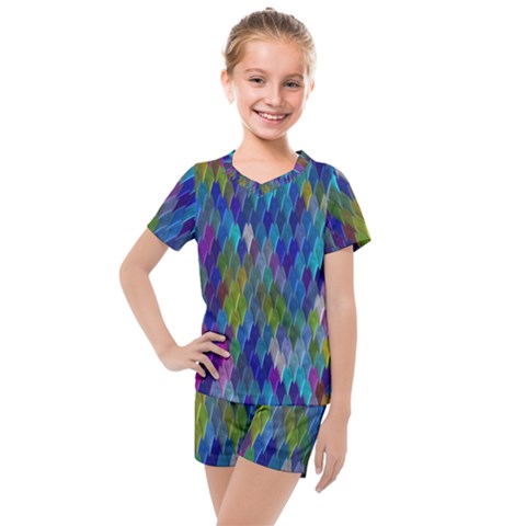 Background  Kids  Mesh Tee And Shorts Set by Sobalvarro
