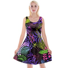 Leaves  Reversible Velvet Sleeveless Dress by Sobalvarro