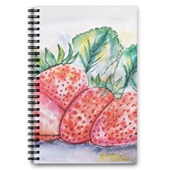 Strawberry Watercolor Figure 5 5  X 8 5  Notebook by Wegoenart