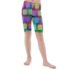 Pattern  Kids  Mid Length Swim Shorts by Sobalvarro