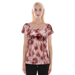 Abstract  Cap Sleeve Top by Sobalvarro