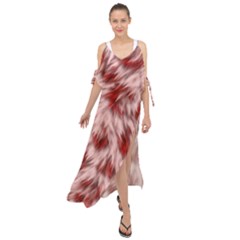 Abstract  Maxi Chiffon Cover Up Dress by Sobalvarro