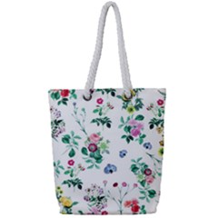 Leaves Full Print Rope Handle Tote (small) by Sobalvarro
