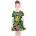 Tropical Greens Kids  Simple Cotton Dress View1
