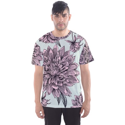 Flowers Men s Sports Mesh Tee by Sobalvarro