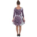 Flowers Quarter Sleeve Skater Dress View2