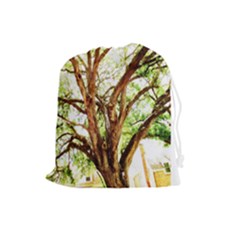 Hot Day In Dallas 14 Drawstring Pouch (large) by bestdesignintheworld