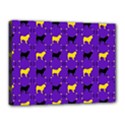 Elegant Pugs Canvas 16  x 12  (Stretched) View1