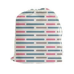 Long Lines Vector Pattern Drawstring Pouch (2xl) by Vaneshart