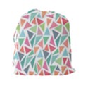 Colorful Triangle Vector Pattern Drawstring Pouch (2XL) View2
