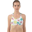 Vector Seamless Pattern With Pineapples Back Web Sports Bra View1