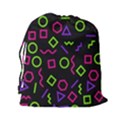 Geometric Seamless Pattern Drawstring Pouch (2XL) View2