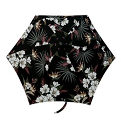 Beautiful Artistic Dark Tropical Pattern Mini Folding Umbrellas by Vaneshart