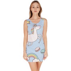 Unicorn Seamless Pattern Background Vector Bodycon Dress by Sobalvarro