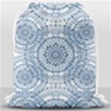 Boho Pattern Style Graphic Vector Drawstring Bag (Large) View2