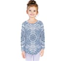 Boho Pattern Style Graphic Vector Kids  Long Sleeve Tee View1
