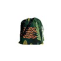 Abstract Seamless Pattern With Tropical Leaves Drawstring Pouch (XS) View1