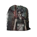 Awesome Fantasy Women With Helmet Drawstring Pouch (XL) View2