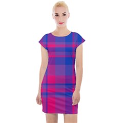 Bisexualplaid Cap Sleeve Bodycon Dress by NanaLeonti