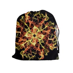Ablaze Drawstring Pouch (xl) by litana