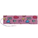 Candy Pattern Roll Up Canvas Pencil Holder (L) View1