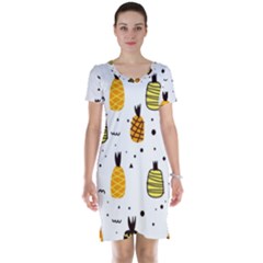 Pineapples Short Sleeve Nightdress by Sobalvarro