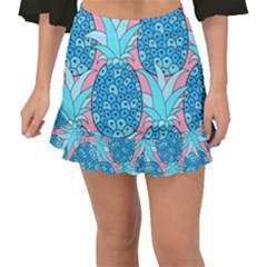 Pineapples Fishtail Mini Chiffon Skirt by Sobalvarro