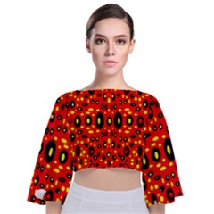 Rby 67 Tie Back Butterfly Sleeve Chiffon Top by ArtworkByPatrick