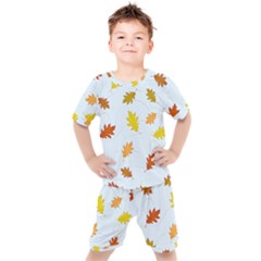 Every Leaf Kids  Tee And Shorts Set by WensdaiAmbrose