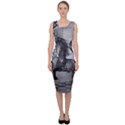 Wonderful Black And White Horse Sleeveless Pencil Dress View1