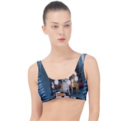 Christmas, Cute Dogs With Christmas Hat The Little Details Bikini Top by FantasyWorld7